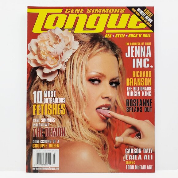 Tongue Magazine Gene Simmons 2002 Jenna Jameson Y2K Calendar Centerfold Unread - Picture 1 of 11